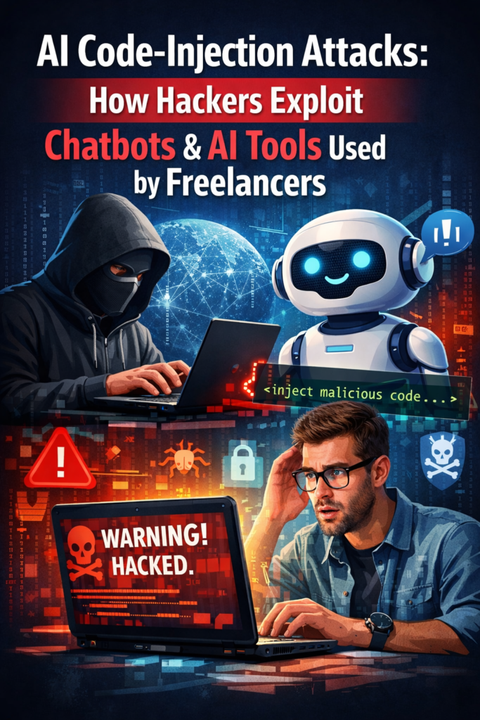 AI code-injection attacks targeting chatbots and AI tools used by freelancers
